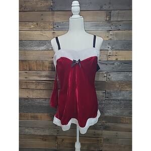 NEW Seductive Wear by Cinema Etoile Sexy Mrs Claus 2 Piece Set NWT $54 Size L